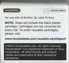 White Thermal LABEL ROLL 100 ft Brother COMPATIBLE DK-2205 QL-570 Labels HL22205