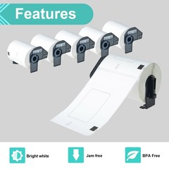 3 Roll 200 Shipping Labels DK-1241 4″ x 6″ for Brother QL-1050N QL-1110NWB