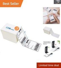 Direct Thermal Labels 4×6, 500-Pack with Upgrade Adhesive for Reliable Shipping