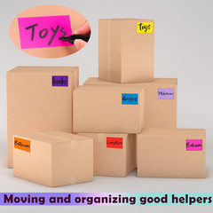 Colored Labels Stickers 3 x 2 Inch Rectangular Moving Labels 8 Colors Large Colo