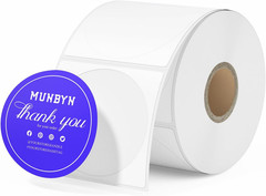 2 Inch Color Printing Thermal Label Stickers, Multi-Purpose Blue Thermal Sticker