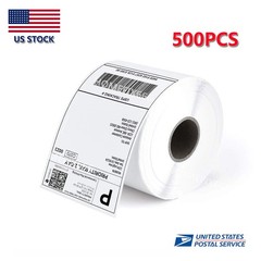 500pcs Thermal 4×6 Label 100x150mm Shipping Label Self Adhesive For USPS UPS