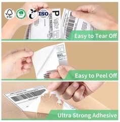 40 Rolls 4×6 Direct Thermal Shipping Labels – 250 per roll – 10000 labels