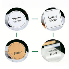 500-10000 Pack Personalised Printed Custom Stickers Labels for Business Private