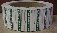 350 Labels of 1-1/2″ x 5/8″ Green CALIBRATION Inspection Quality Control Rolls