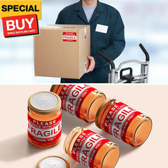 3” x 2” Fragile Stickers for Shipping and Moving, 500 Pcs (1 Roll) Handle with