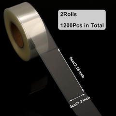1200 PCS Clear Label Protector Self-Adhesive Waterproof Rectangle Label Protecto
