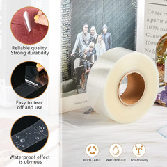 500 Pcs Label Protector Back to School Clear Labels Stickers Wafer Seals