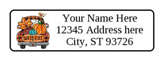 400 Hello Fall Personalized Return Address Labels. 1/2 inch by 1 3/4 in.