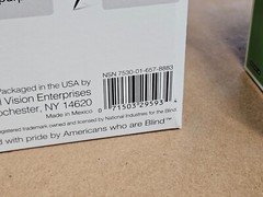 x2 Skilcraft Labelwriter, Thermal Address, Black On White, Package Of 520×2