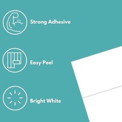 1000-2000 Premium 8.5″ x 5.5″ Half Laser Sheet Self Adhesive Shipping Labels