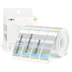 14 X 40mm 0.55″x1.57″ Tear-Resistant Thermal Label 4 Rolls 640pcs OEM Label T…