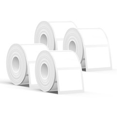 T50M Series Label Maker Tape, 4 Rolls 1.57” × 1.18” (40mm × 30mm) 250 Label…