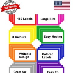 6 x 4 inch Large Moving Labels for Boxes, Blank Moving Boxes Labels Stickers,…