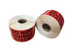 2×3 Red DO NOT DOUBLE STACK Shipping Labels | 4 Rolls 500 Each (2000 Total)