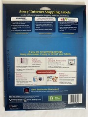 Avery 8126 Inkjet Printable Shipping Labels 5.5″x8.5″ White 50 Labels 25 Sheets