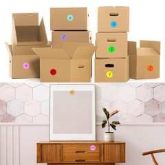 1.5″ round Colored Removable Stickers Labels，Handwritten, Not Printable – White,