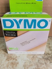 Dymo LabelWriter Printers 1 1/8″ x 3 1/2″ Address Label Roll White 2x 350 Labels