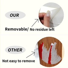 STARLIBOO Colored Labels Stickers 3 x 2 Inch, Removable Rectangle Moving Labels