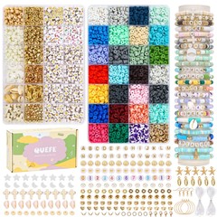 6700pcs Clay Beads for Jewelry Making Kit, 28 Colors Bracelet Making Kit