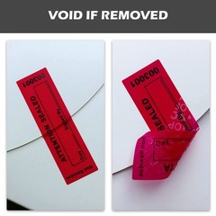 Tamper Proof Security Stickers 100pcs Warranty Void Labels Red