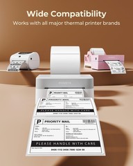 Reliable 4×3 Thermal Labels – 500 Sheets | Perforated & Waterproof for Shipping