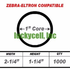 4 Rolls 2.25×1.25 Direct Thermal Shipping Labels – 1000/roll for Zebra LP2824