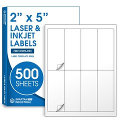 2″ X 5″ Matte White Printable Shipping Labels (500 Sheets, 4000 Stickers) Add…
