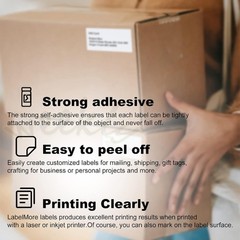 10000 8.5 x 11 Shipping Labels 1UP 2UP 6UP 10UP 30UP Per Sheet Self Adhesive US