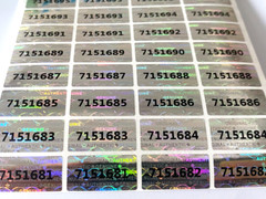 Warranty Void Hologram Security Label Sticker duplicated number sticker 600pcs
