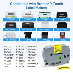 TZe-631Compatible with Brother P-Touch Label Tapes 12mm Laminated TZ631 TZo63…