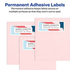 1″ x 2-5/8″, Paper, Matte White, Laser, Sure Feed, 750 Labels (5260)