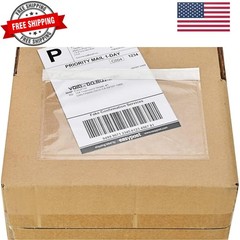 7.5″ x 5.5″ Clear Adhesive Top Loading Packing List/Shipping Label Envelopes …