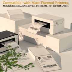 4 x 6 Fanfold Thermal Shipping Labels, 100 Laels Thermal Shipping Labels for …