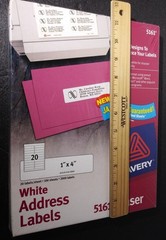Avery 5161 Easy Peel Address Label – 1″ X 4″ – 2000 / Box for LASER Printers