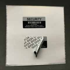Silver black Color VOID Security Seal Warranty Label Sticker With Serial Number