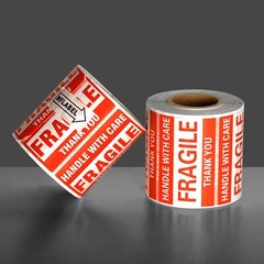 Fragile Stickers 1 Roll 500 2×3 Fragile Label Sticker Handle With Care Mailing