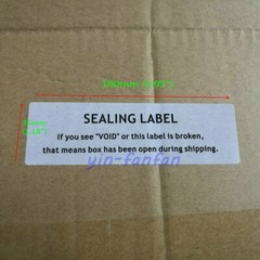 Security Seal Tamper Proof Warranty Void Label Sticker Sealing Label 300PCS