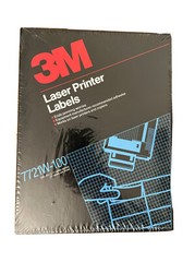 3M Laser Printer Labels 7721W-100 2 5/8” X 1 1/2” 2100 Labels Brand New