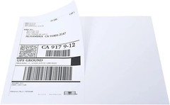 50 Premium Shipping Labels 8.5″ x 5.5″ Half Sheets Self Adhesive 2 Per Sheet US