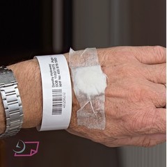 8-1/2″ x 11″ Adult Medical Wrist Band with 20 Labels, PLS-102W – Case of 1000