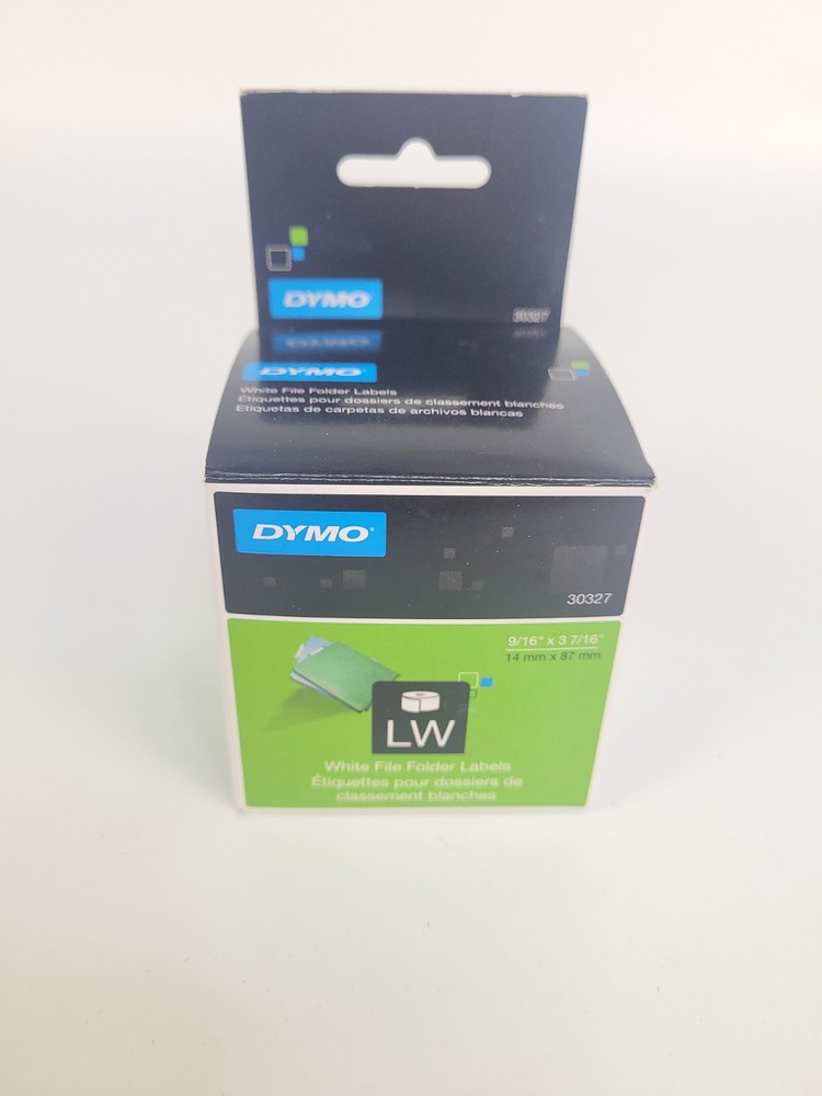 DYMO LabelWriter 30327 White File Folder Labels 9/16″ x 3-7/16″ (14mm x 87mm) Ne