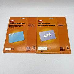Staples Avery Mix Lot Laser Inkjet White Mailing Return Address Labels 5160 5267