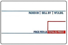 LST-8010 Printing Scale Label, 58 x 40 mm, UPC 12 Rolls of 700 Labels
