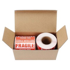Fragile Stickers 1000 2×3″ Handle with Care Thank You Warning Label 500 Per Roll