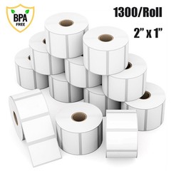 2″x1″ Direct Thermal Labels Barcode Adhesive Shipping Sticker for Rollo & Zebra