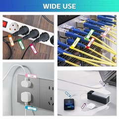 360PCS Cable Labels 12 Colors Waterproof Cable Tags Wire Cord Label for Elect…