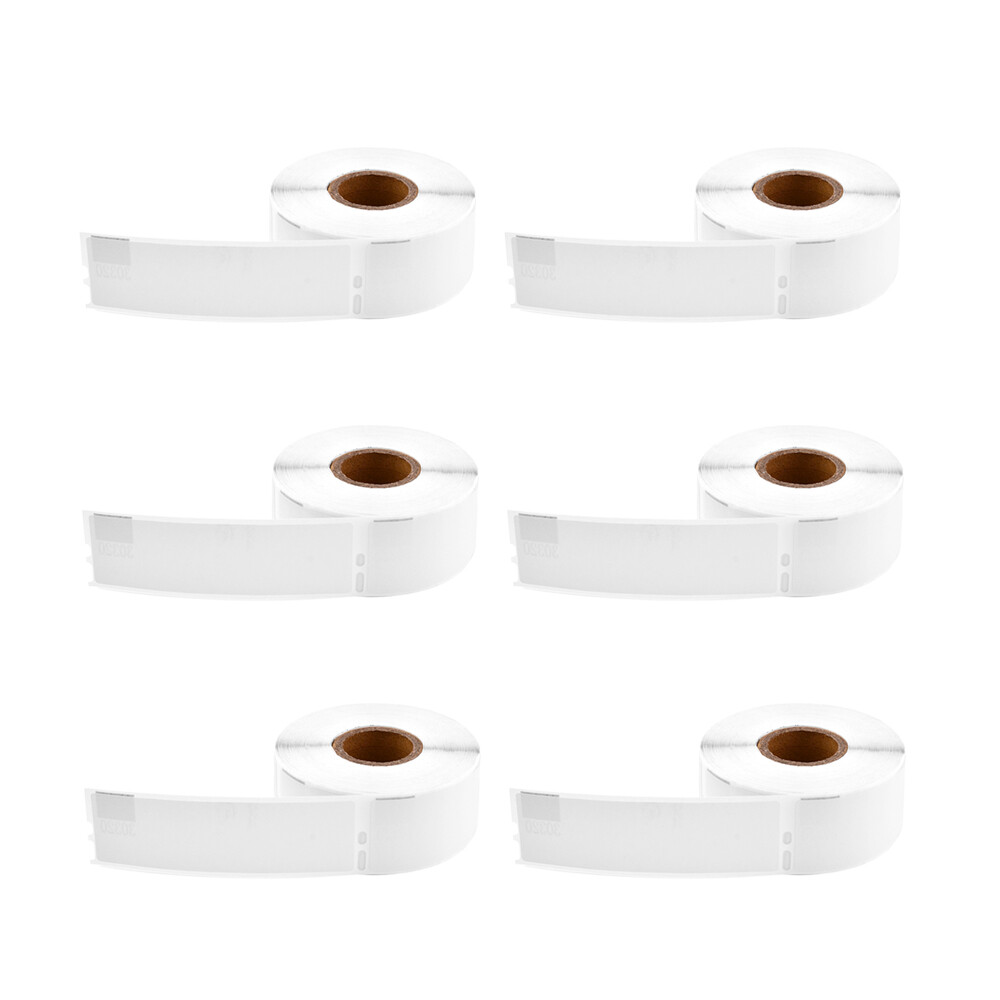 6Rolls White 1 1/8″x3 1/2″ LabelWriter Address Labels Compatible For Dymo 30320