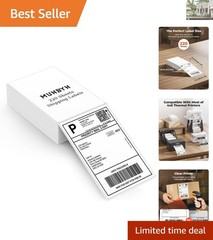 Versatile 4×6 Thermal Shipping Labels – 220 Count for All Major Platforms