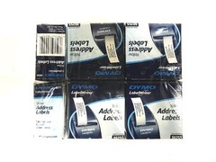 Dymo 1-1/8 inch x 3-1/2 inch Address Label, Roll of 130, 30255 [Lot of 10] NOS
